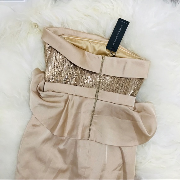 Isabel Garcia Strapless Peplum Midi Dress - Picture 6 of 8